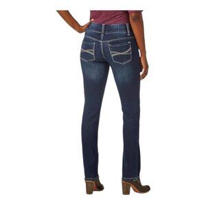 Riders by Lee Indigo Women's Waist Smoother Straight Leg Jean -  Size 12 Petite